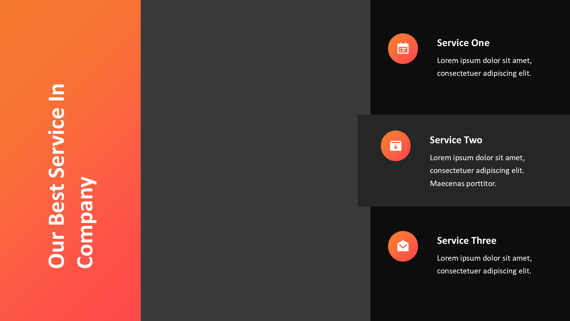 Service Business - Dark (no Image) slide 3